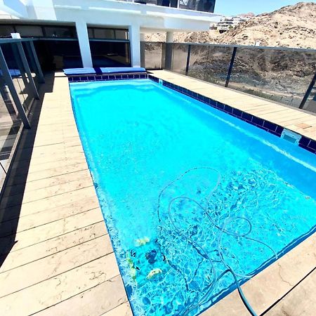 Ferienwohnung Stunning Penthouse With Sea Views And Private Heated Pool Eilat Exterior foto
