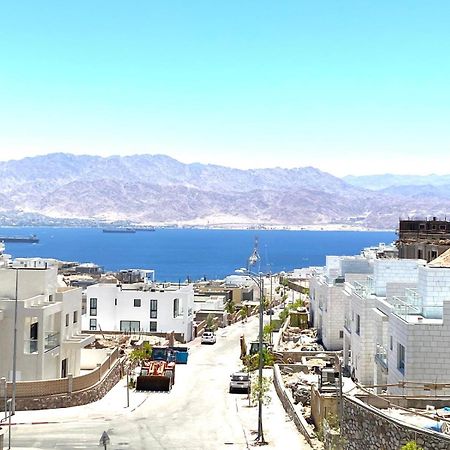 Ferienwohnung Stunning Penthouse With Sea Views And Private Heated Pool Eilat Exterior foto