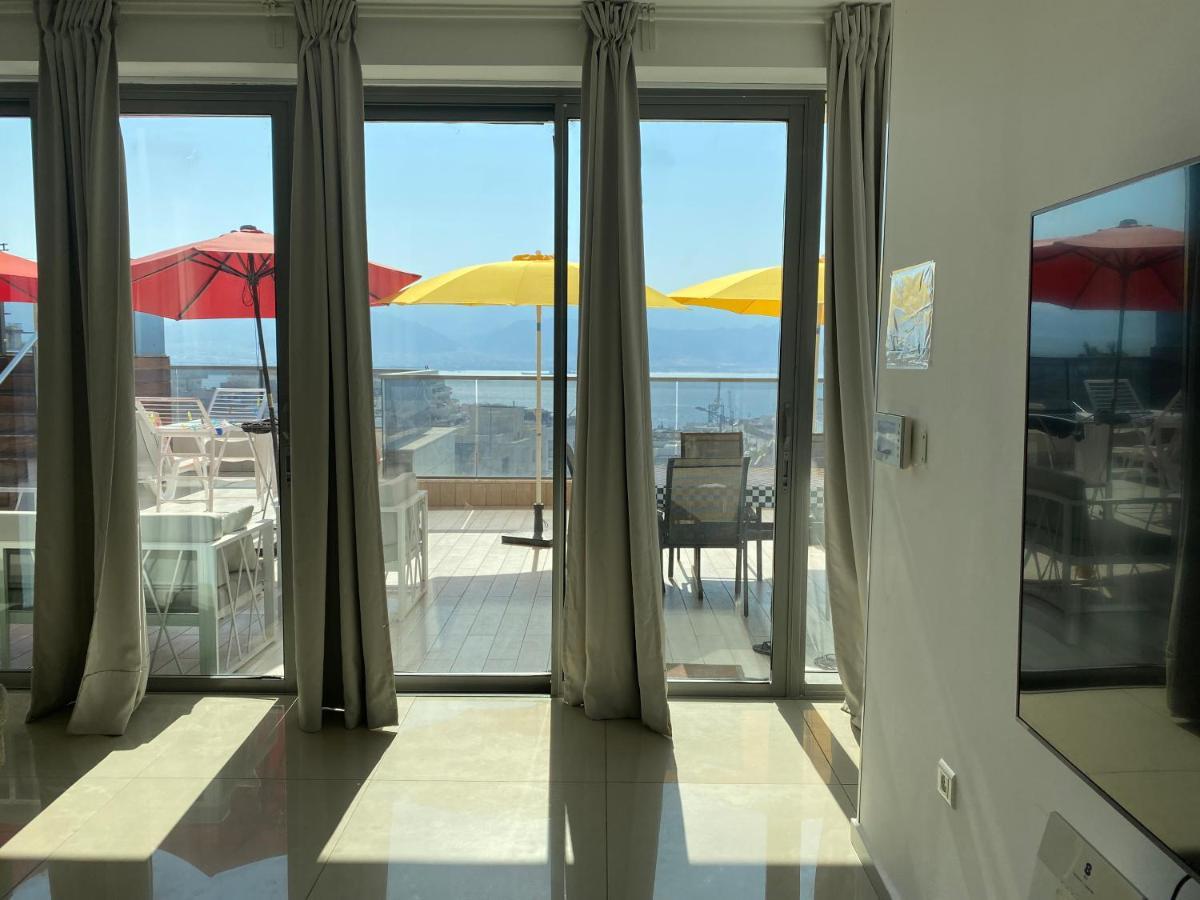Ferienwohnung Stunning Penthouse With Sea Views And Private Heated Pool Eilat Exterior foto