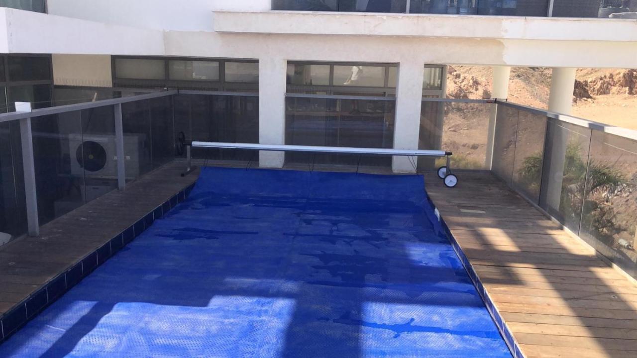 Ferienwohnung Stunning Penthouse With Sea Views And Private Heated Pool Eilat Exterior foto