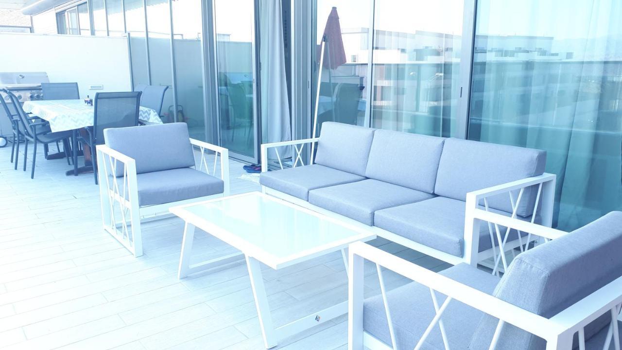 Ferienwohnung Stunning Penthouse With Sea Views And Private Heated Pool Eilat Exterior foto