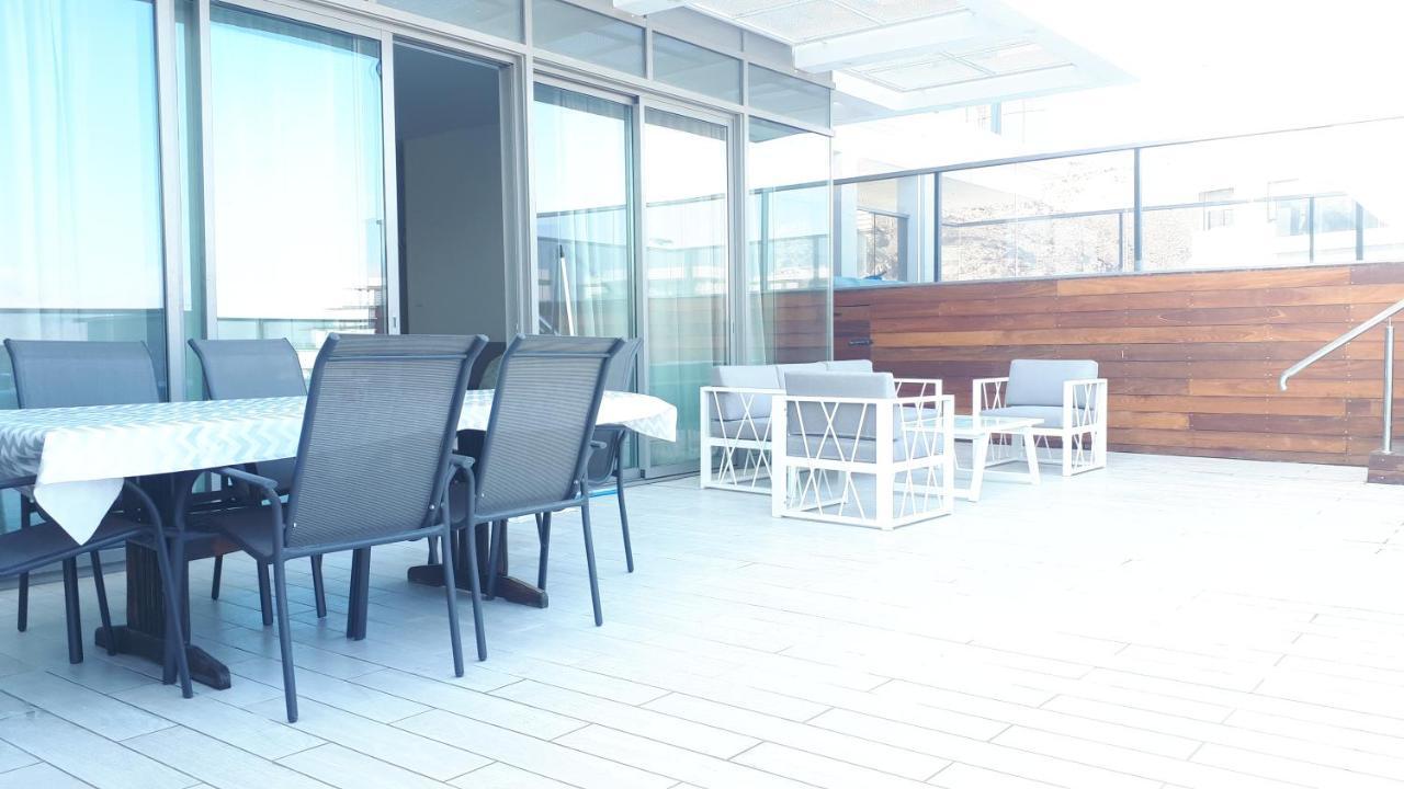 Ferienwohnung Stunning Penthouse With Sea Views And Private Heated Pool Eilat Exterior foto
